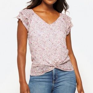 StitchFix FORTUNE + IVY Annabeth Knot Front Knit Top